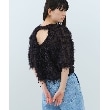 コードエー(CODE A)のCODE A｜feather jacquard back open blouse7