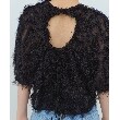コードエー(CODE A)のfeather jacquard back open blouse4