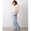 コードエー(CODE A)のCODE A｜feather jacquard back open blouse19