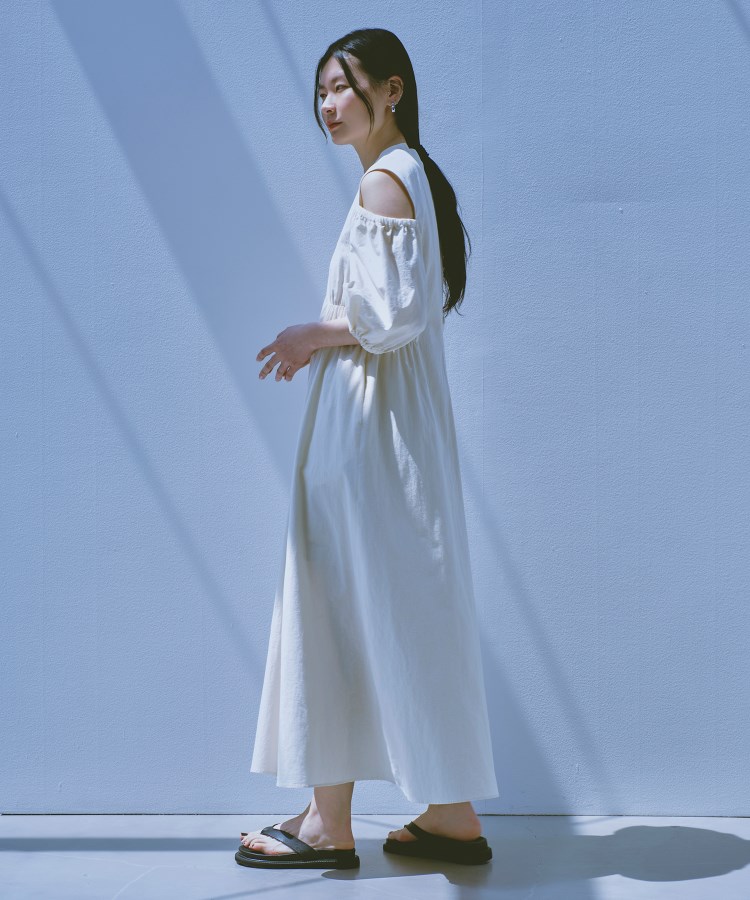 front zip desigin dress（マキシ・ロングワンピース） | CODE A