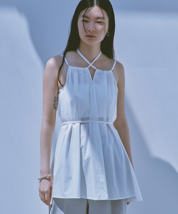 コードエー(CODE A)のCODE A｜design cami blouse ホワイト(001)