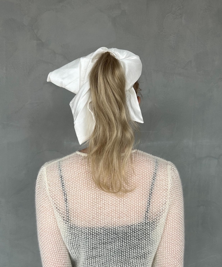 heyep|Silk Square Large Scrunchie(ヘッドアクセサリー heyep|Silk Square Large Scrunchie(ヘッドアクセサリー