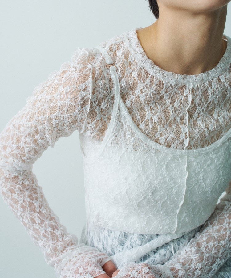 stretch lace tops(カットソー) | CODE A(コードエー stretch lace tops(カットソー) | CODE A(コードエー