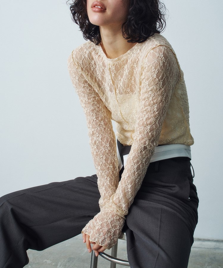 コードエー(CODE A)のstretch lace tops9