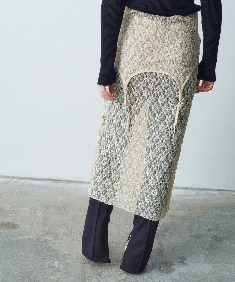 コードエー(CODE A)のstretch lace cami dress5
