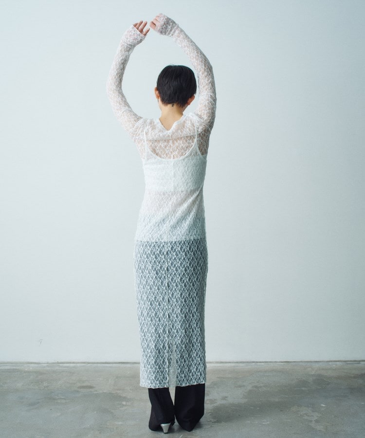 コードエー(CODE A)のstretch lace cami dress10
