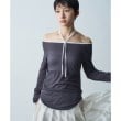 コードエー(CODE A)のbicolor neck design tops2