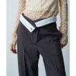 コードエー(CODE A)のturn up chic trousers チャコールグレー(014)