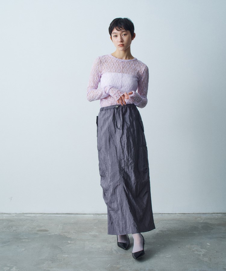nylon utility skirt(マキシ・ロングスカート) | CODE A nylon utility skirt(マキシ・ロングスカート) | CODE A