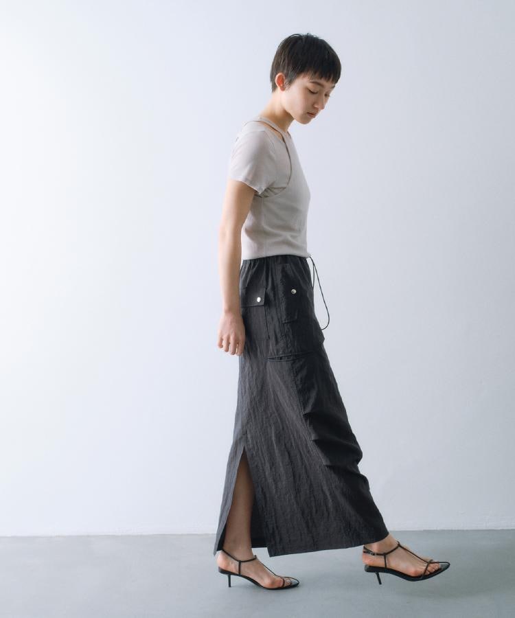 nylon utility skirt(マキシ・ロングスカート) | CODE A nylon utility skirt(マキシ・ロングスカート) | CODE A