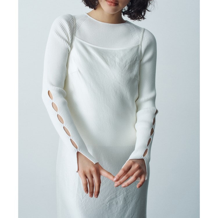 コードエー(CODE A)のhole sleeve knit ニット/セーター
