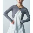 コードエー(CODE A)のstretch hook cardigan ブラック(319)