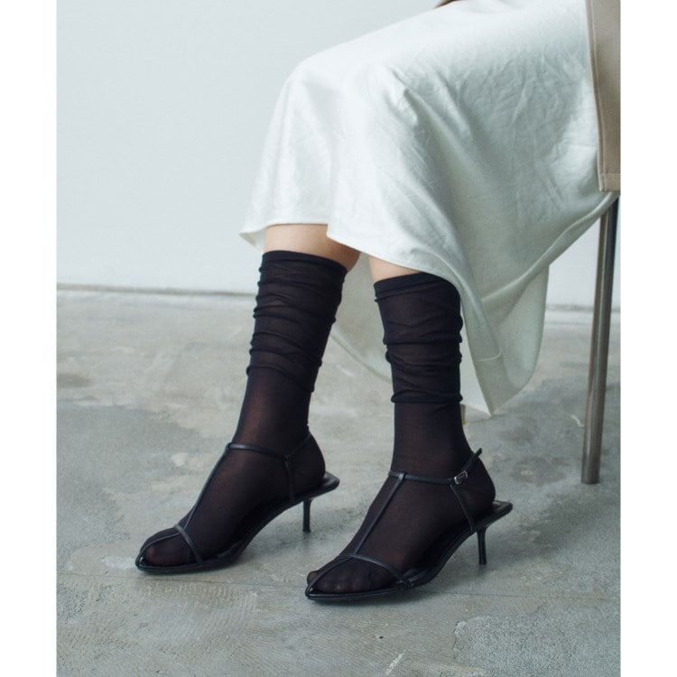 コードエー(CODE A)のpiedi nudi ｜ sheer high sox ソックス