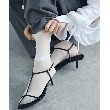 コードエー(CODE A)のpiedi nudi ｜ sheer high sox ホワイト(001)