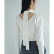 コードエー(CODE A)のopen neck bow knit2