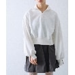 コードエー(CODE A)のpuff zip sweat ホワイト(001)