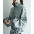コードエー(CODE A)のpuff zip sweat ライトグレー(011)