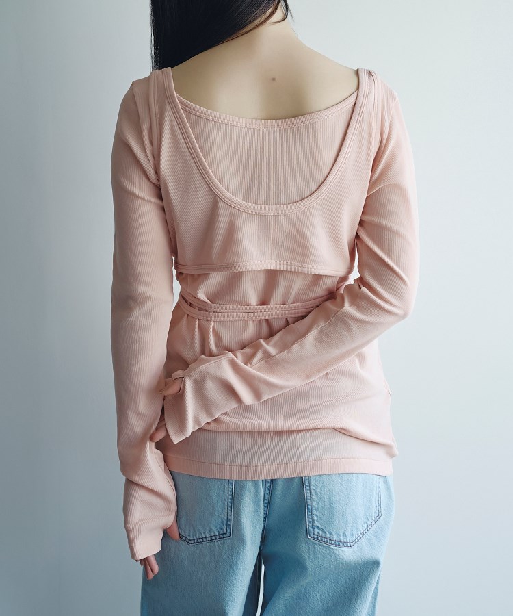 コードエー(CODE A)のbra top layered tee19