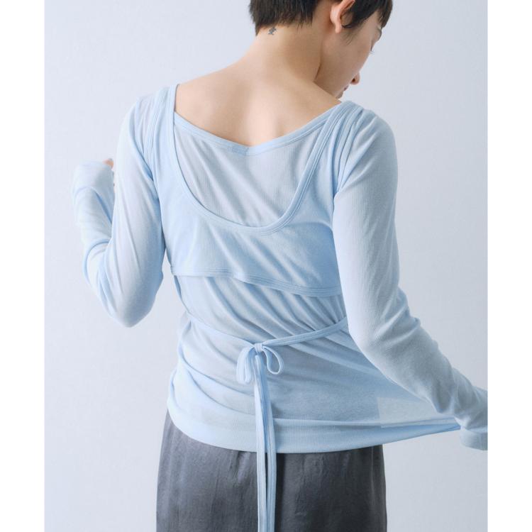 コードエー(CODE A)のbra top layered tee カットソー