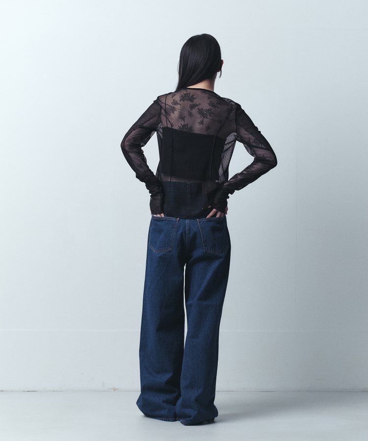 コードエー(CODE A)のtulle lace ribbon blouse12