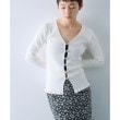 コードエー(CODE A)のmetal buttons knit cardigan ホワイト(001)