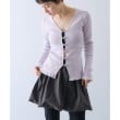 コードエー(CODE A)のmetal buttons knit cardigan ラベンダー(080)