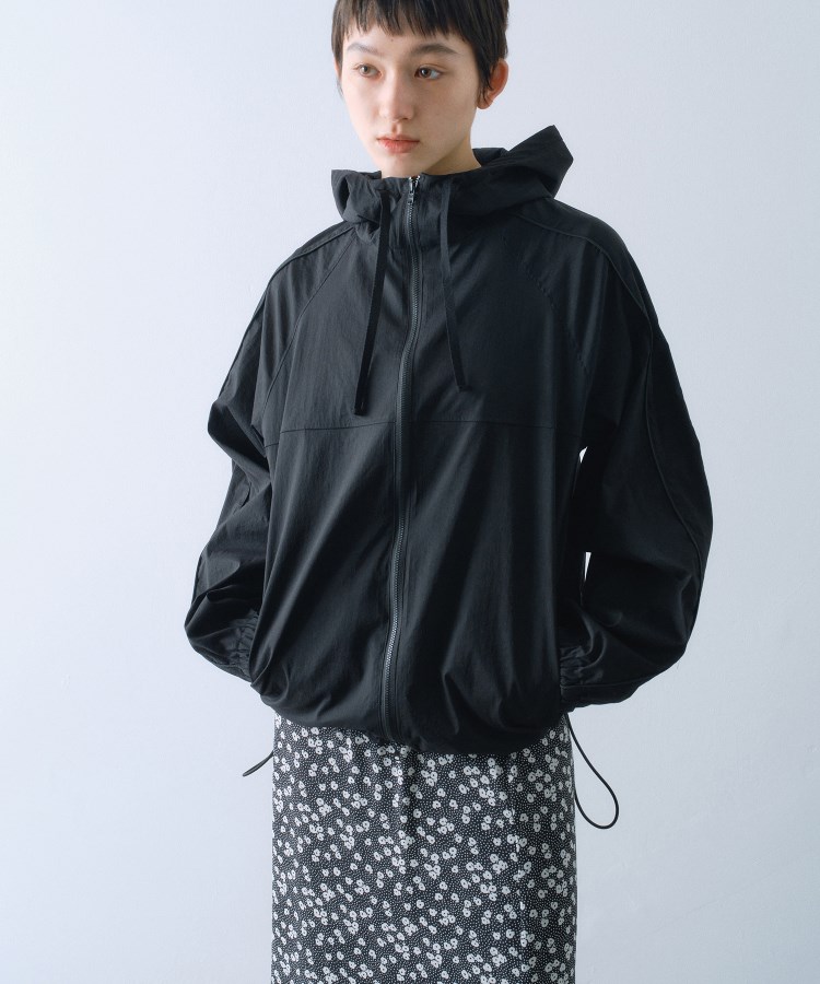 コードエー(CODE A)のsheer sporty blouson ブラック(019)