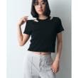 コードエー(CODE A)のlayered mini tee ブラック(019)