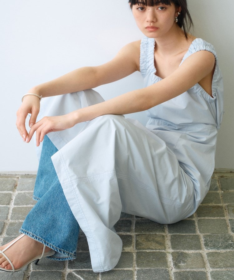 sporty gathered dress(マキシ・ロングワンピース) | CODE A sporty gathered dress(マキシ・ロングワンピース) | CODE A