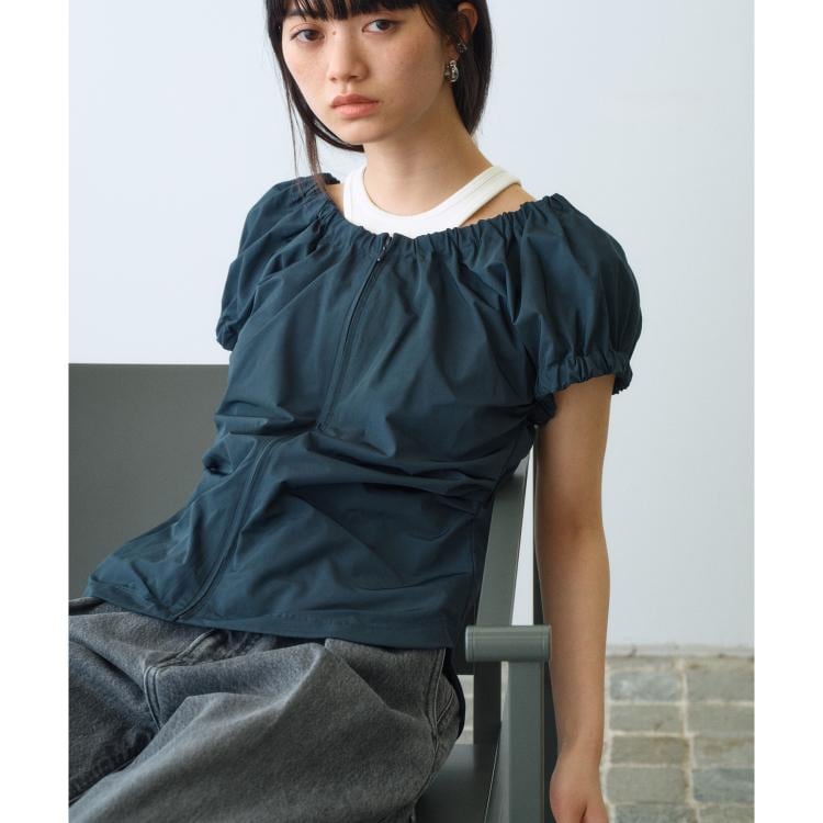 コードエー(CODE A)のsporty gathered blouse シャツ・ブラウス
