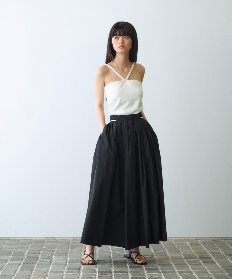 side slit volume skirt(マキシ・ロングスカート) | CODE A side slit volume skirt(マキシ・ロングスカート) | CODE A