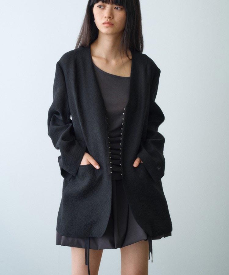 sheer jacquard jacket(テーラードジャケット) | CODE A sheer jacquard jacket(テーラードジャケット) | CODE A