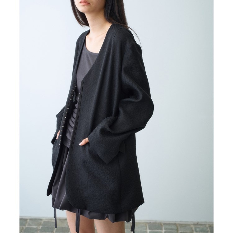 コードエー(CODE A)のsheer jacquard jacket テーラードジャケット
