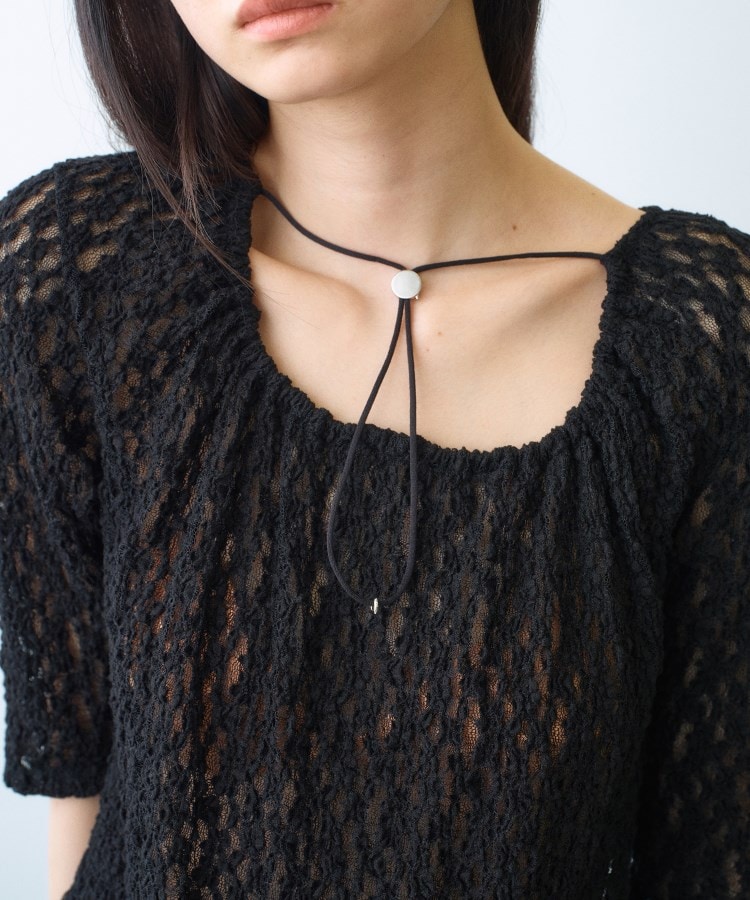 コードエー(CODE A)のlace layered pullover4