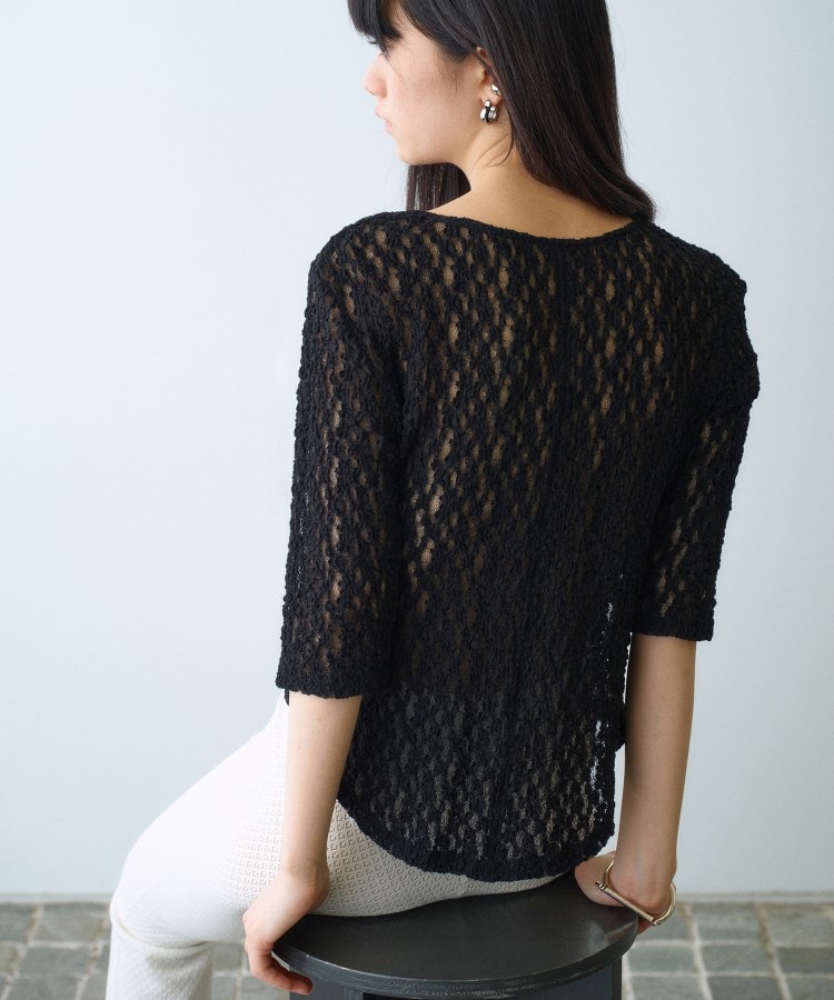 コードエー(CODE A)のlace layered pullover5