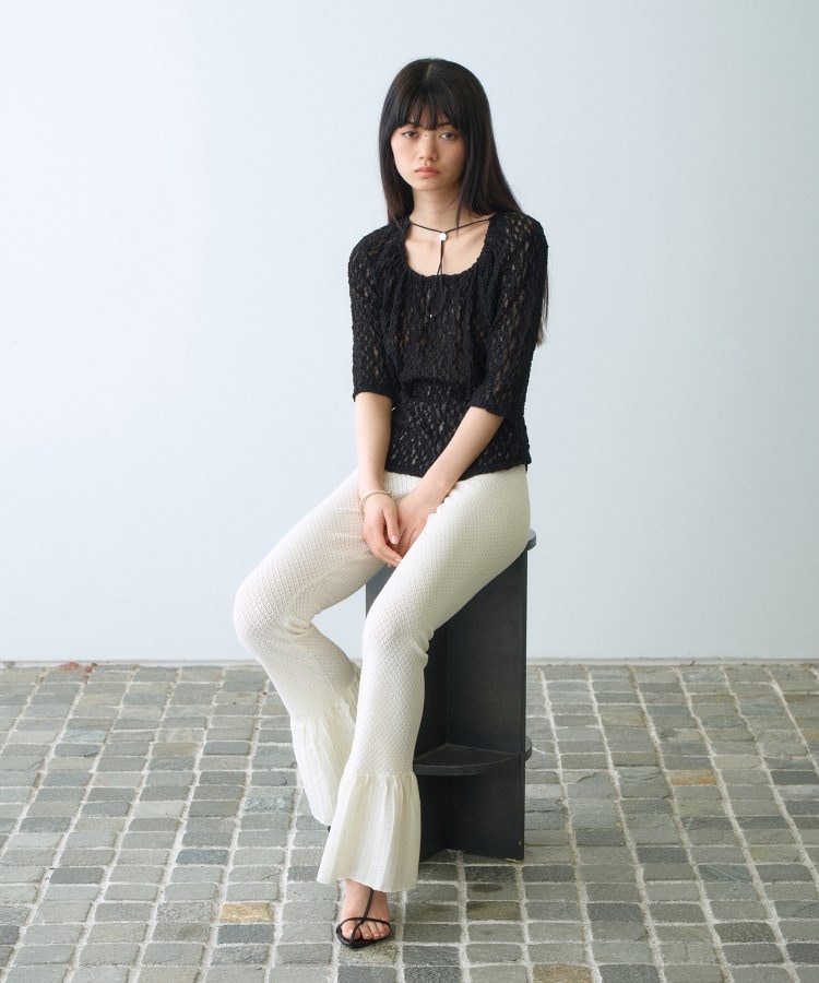 コードエー(CODE A)のlace layered pullover6