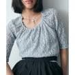 コードエー(CODE A)のlace layered pullover サックスブルー(090)