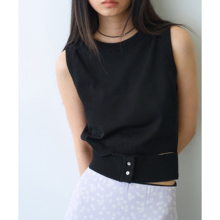 コードエー(CODE A)のdesign knit tank ニット/セーター