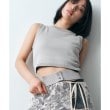 コードエー(CODE A)のdesign knit tank ライトグレー(011)