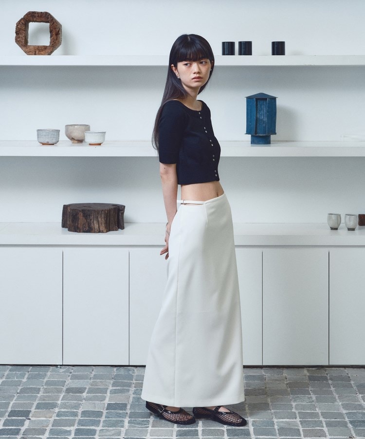 コードエー(CODE A)のdesign knit short cardigan3