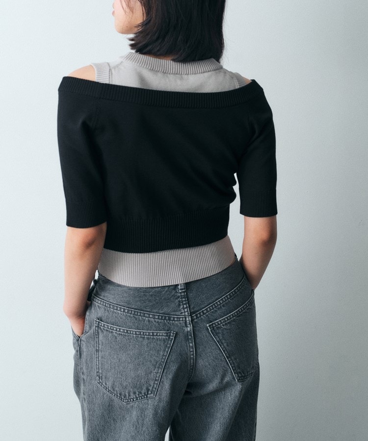 コードエー(CODE A)のdesign knit short cardigan10