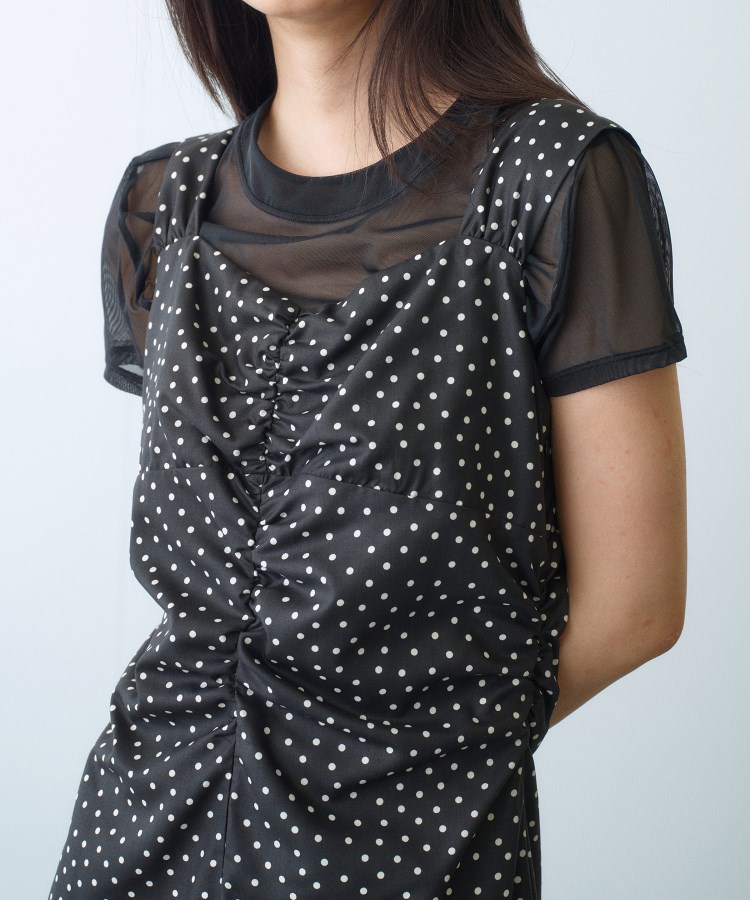 コードエー(CODE A)のpolka dot dress14