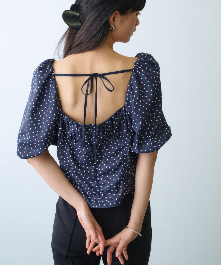 コードエー(CODE A)のpolka dot blouse5