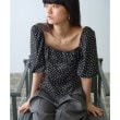コードエー(CODE A)のpolka dot blouse ブラック(119)