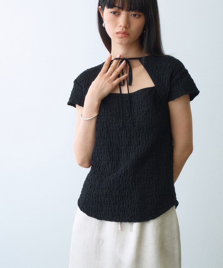 コードエー(CODE A)のfemi cut pullover ブラック(019)