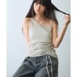 コードエー(CODE A)のasymmetry gather tank ライトグリーン(020)