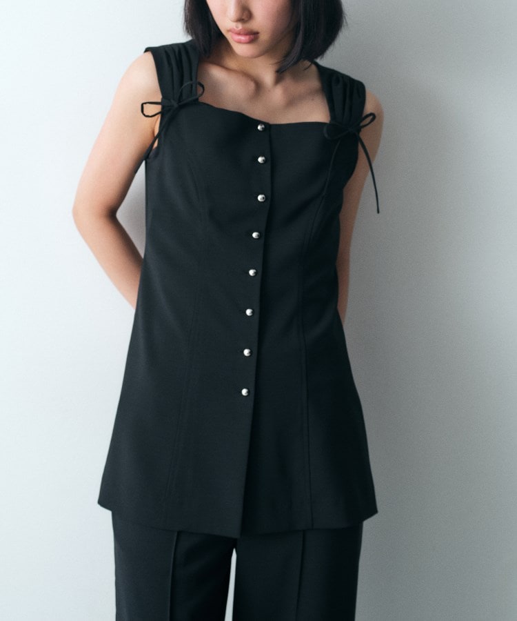 コードエー(CODE A)のfrench twill long vest2