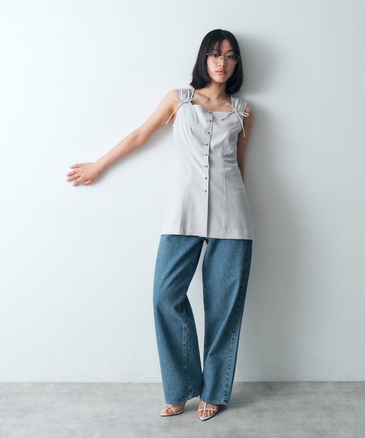 コードエー(CODE A)のfrench twill long vest12