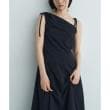 コードエー(CODE A)のasymmetry ribbon one－piece ブラック(019)