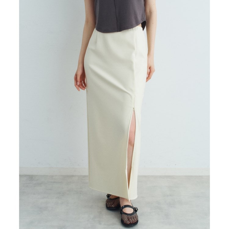 コードエー(CODE A)のslit jersey skirt マキシ・ロングスカート